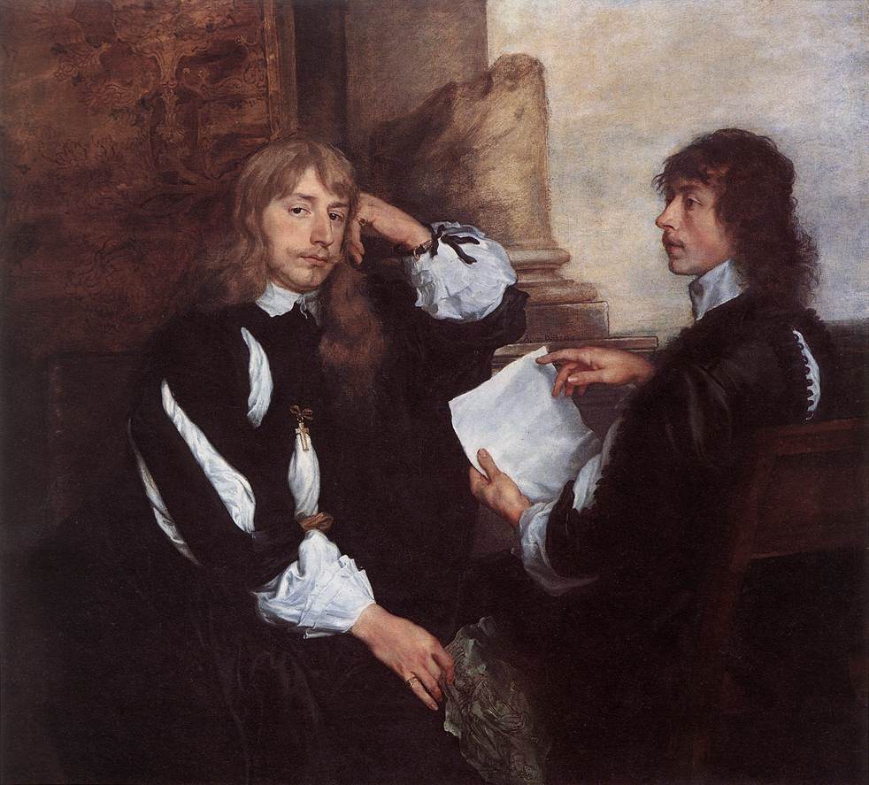 DYCK, Sir Anthony Van Thomas Killigrew and William, Lord Croft fgjh